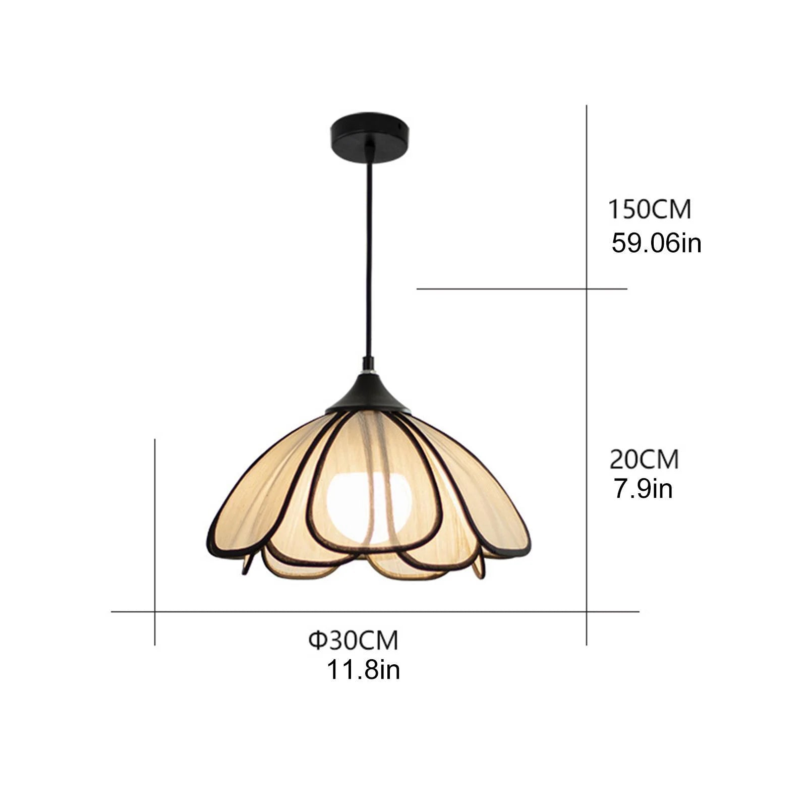 Gazechimp Boho Chandelier Droplight Hanging Light for Living Room Hallway Laundry Room Diameter 50cm