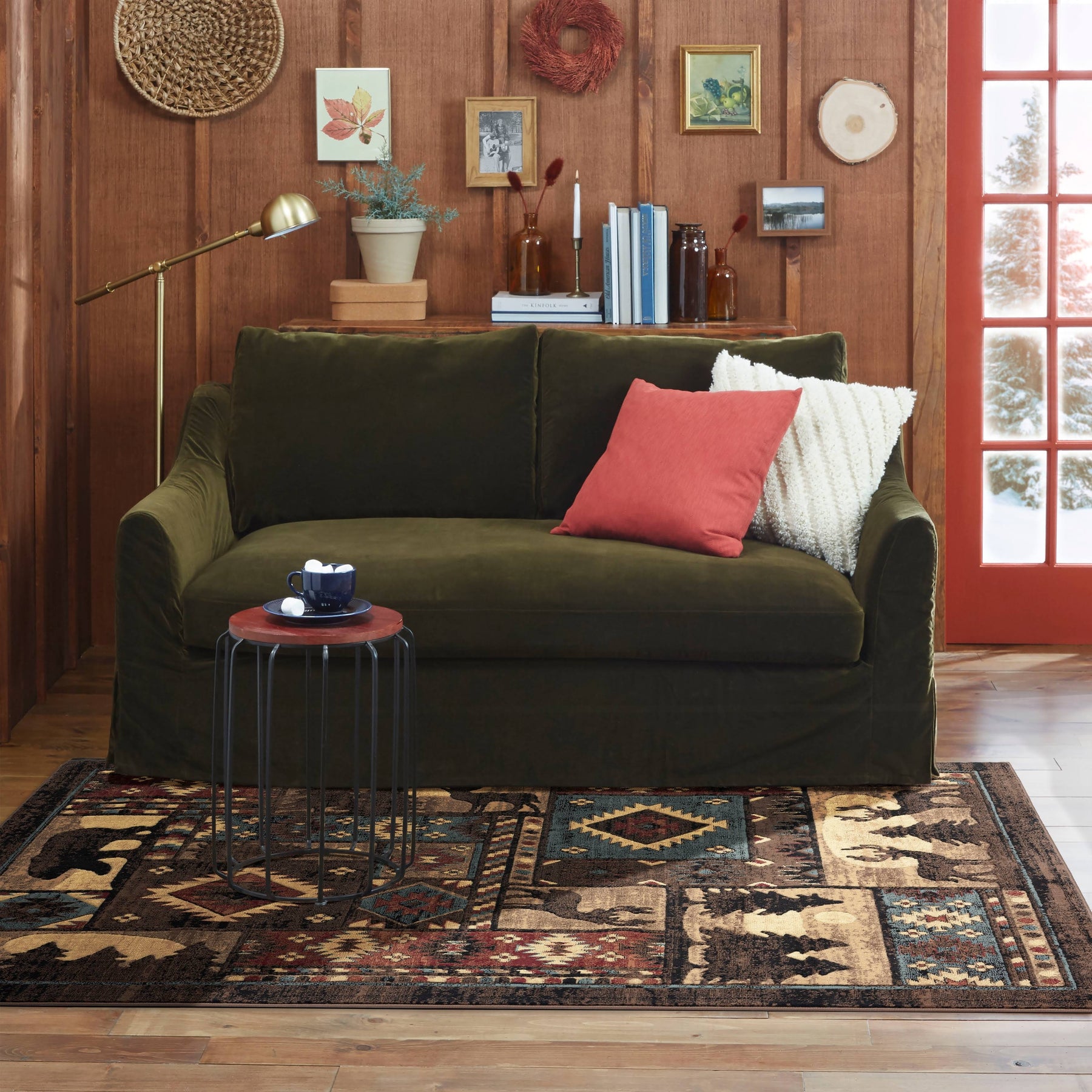 Home Dynamix Buffalo Bear Rustic Area Rug - 7'10"x10'5"